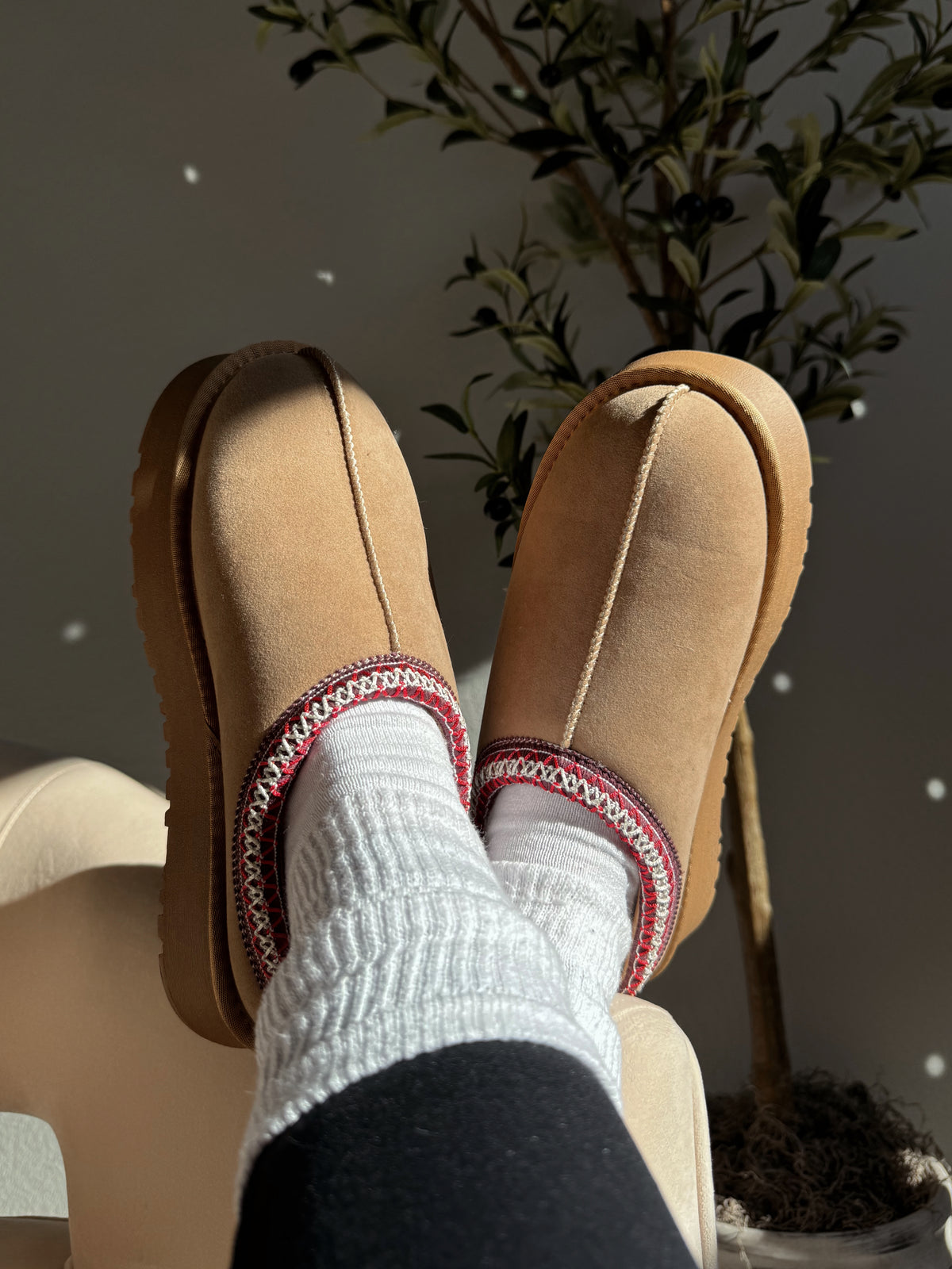 Montana Platform Slippers (Camel)