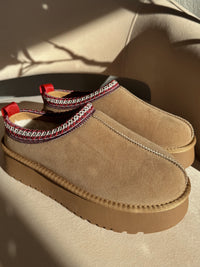 Montana Platform Slippers (Camel)