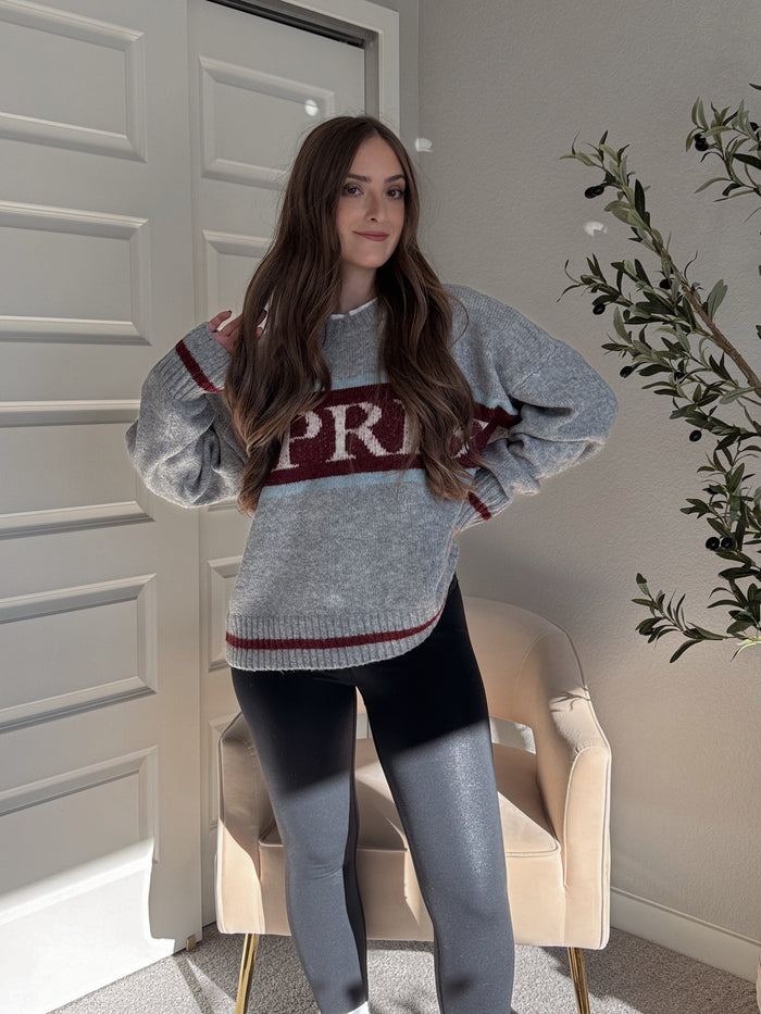 Snowcap Après Pullover Sweater (Heather Gray)