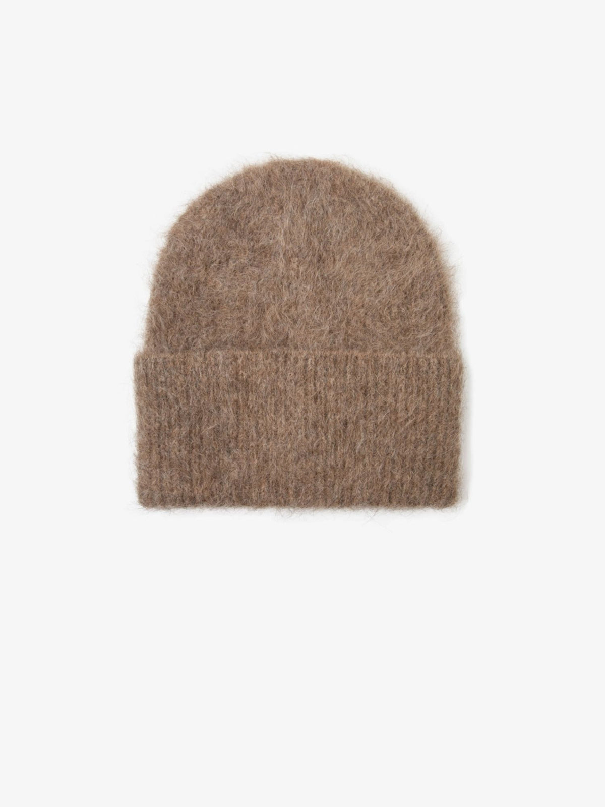 The Alpaca Wool Beanie (Beige Brown)