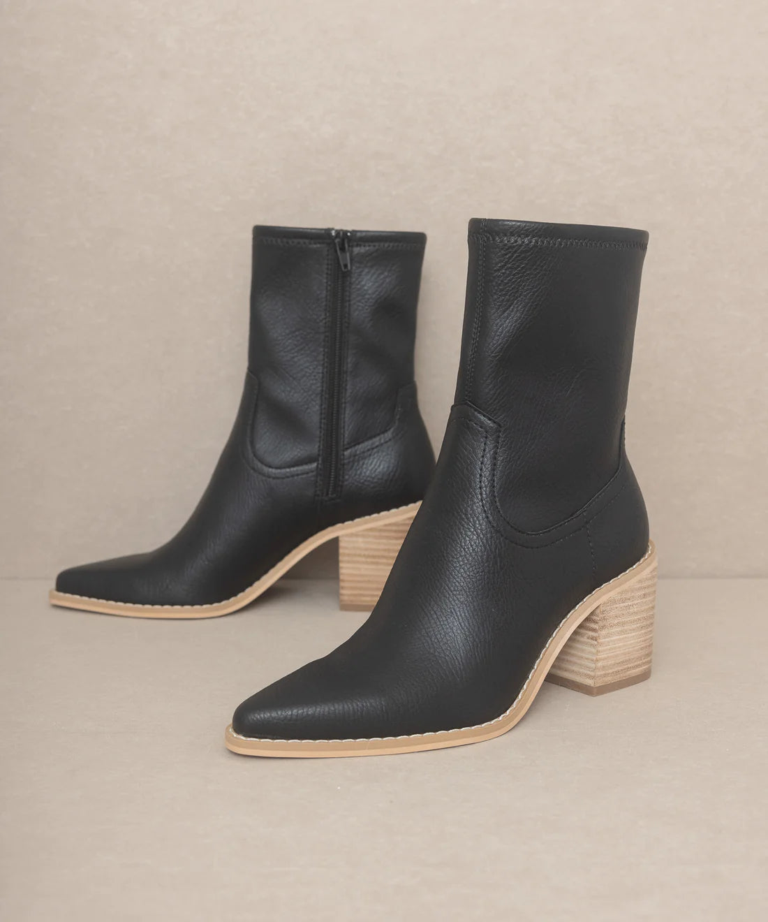 Vienna 70mm lace-up booties
