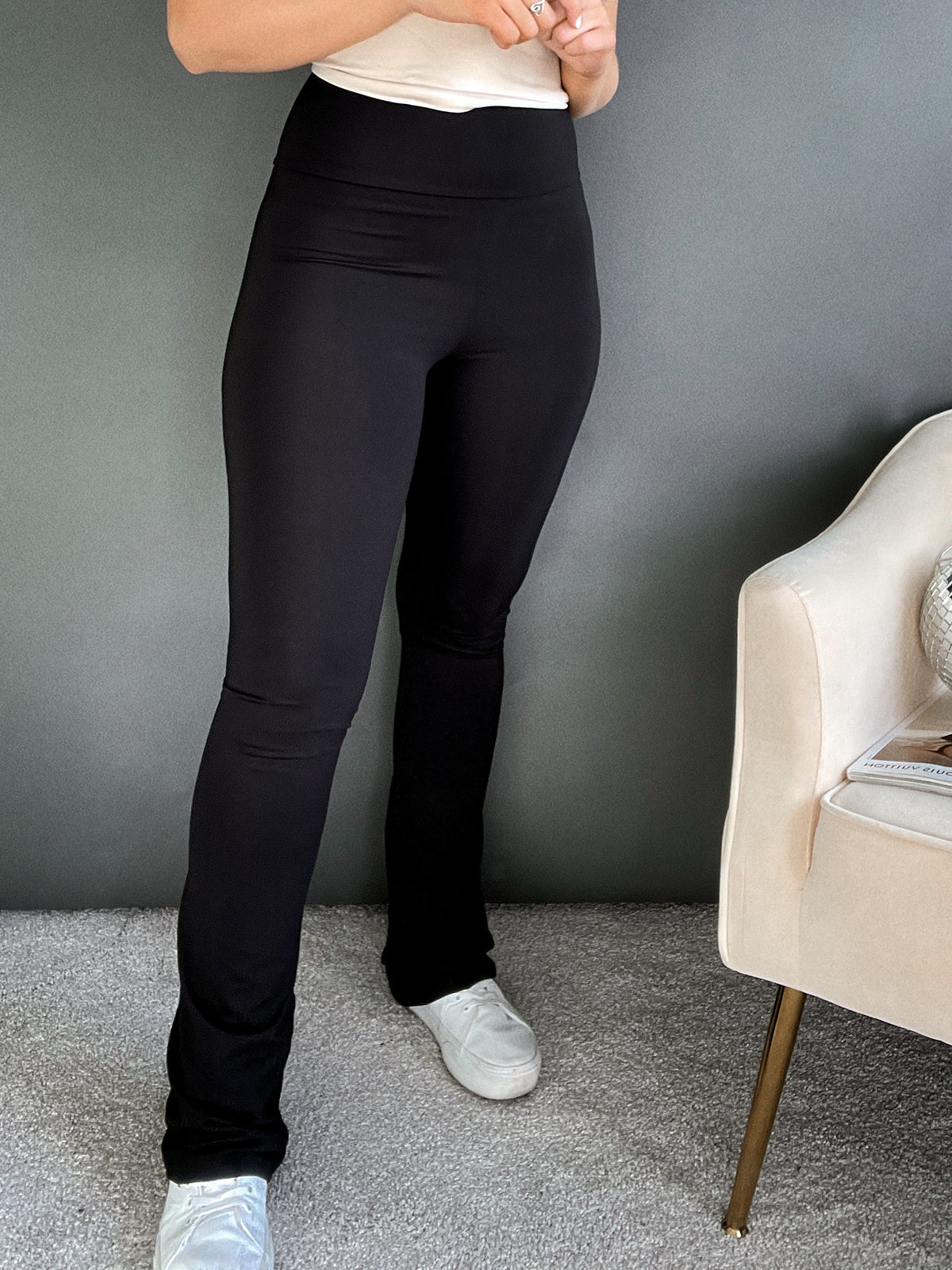 Riley GREY High Waist Faux Leather Leggings – Get That Trend